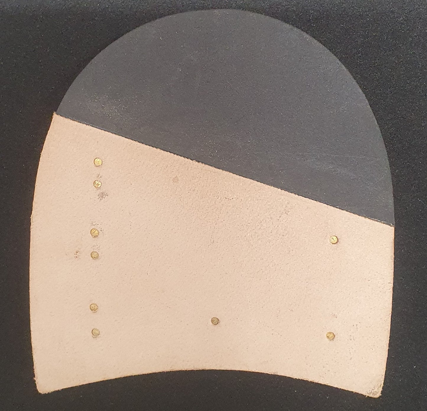 Full Leather Heel with Rubber Quarter Tip