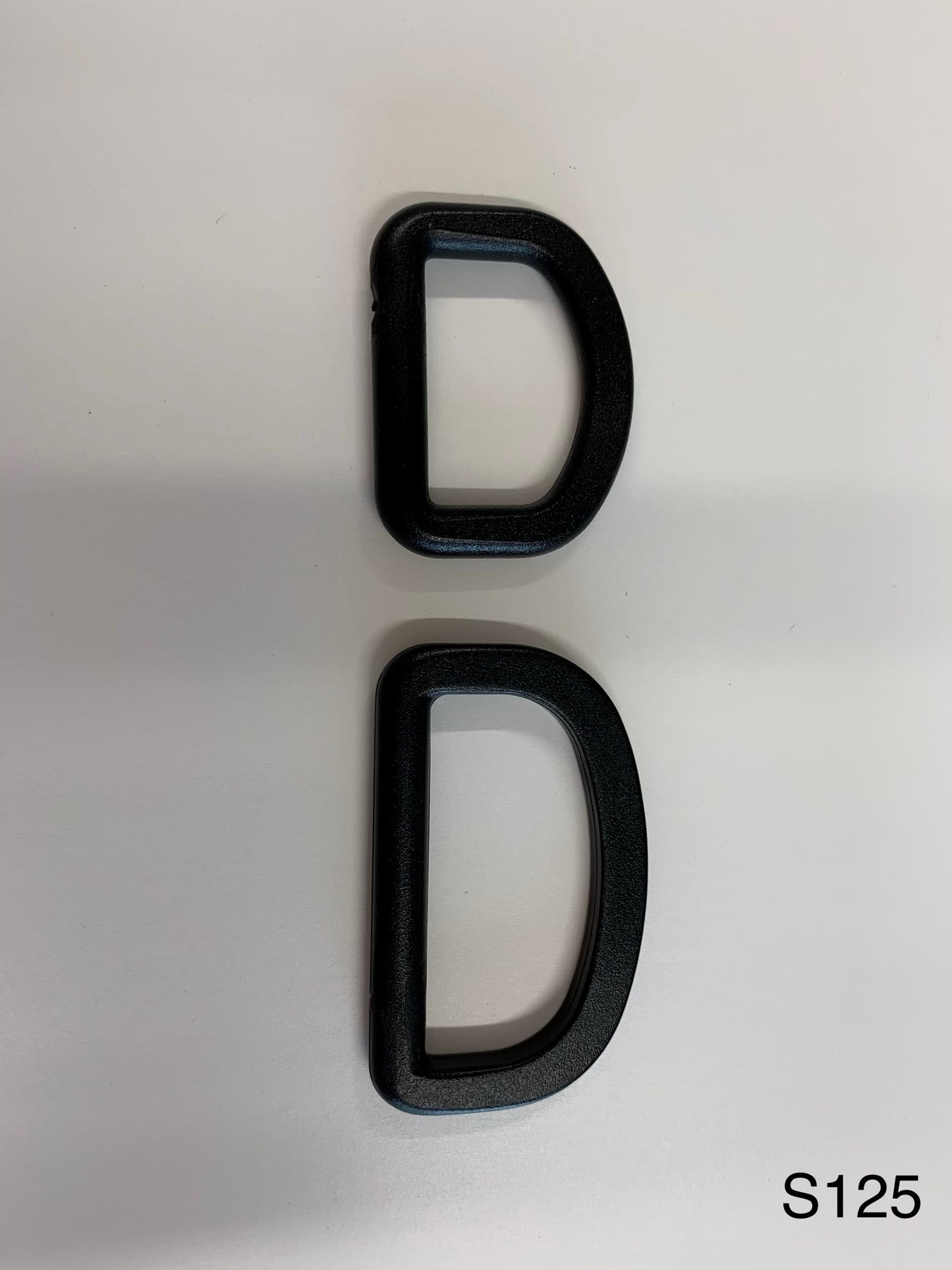 Black Plastic D Rings